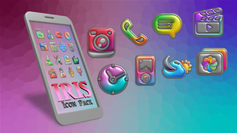 Скриншот приложения Iris Light - 3D App Icons — скриншот 1