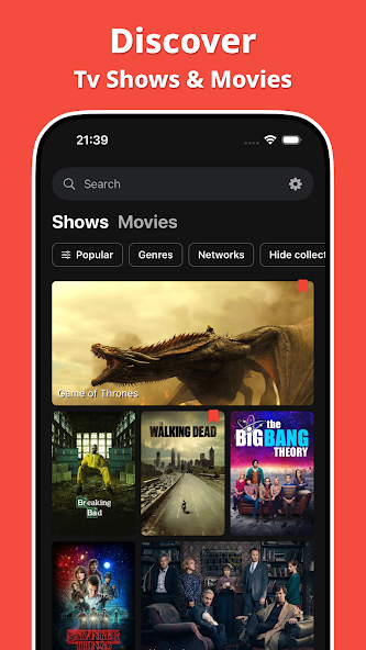 Скриншот приложения Showly: Track Shows & Movies — скриншот 1