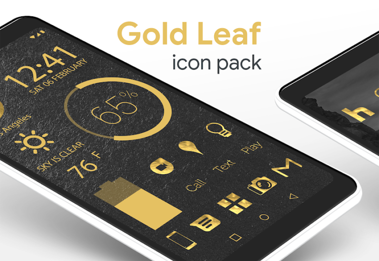 Скриншот приложения Gold Leaf Pro - Icon Pack — скриншот 1