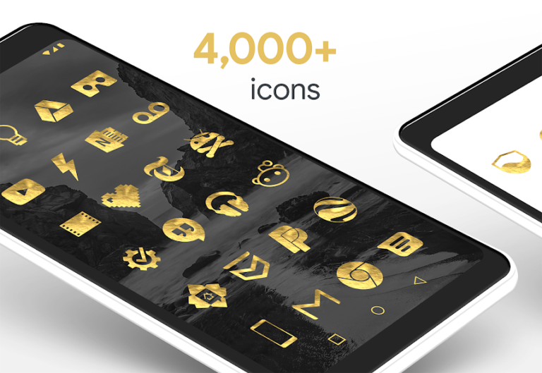 Скриншот приложения Gold Leaf Pro - Icon Pack — скриншот 2