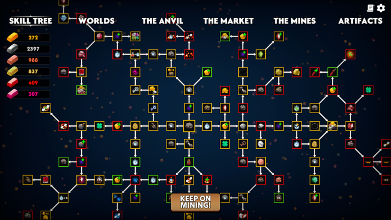 Скриншот приложения Keep on Mining! - Worlds — скриншот 2