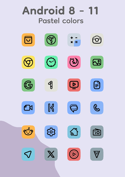 Скриншот приложения Pix Material Expressive Icons — скриншот 1