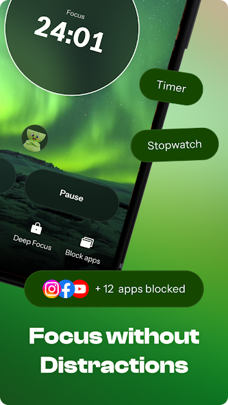 Скриншот приложения Regain: Study Timer for Focus — скриншот 2