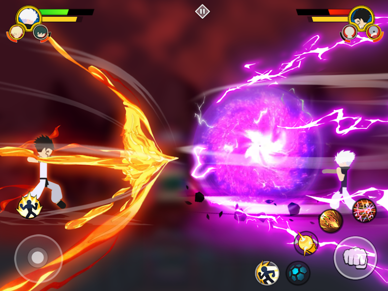 Скриншот приложения Stickman Cursed Fight 3v3 — скриншот 2