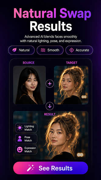 Скриншот приложения RemakeFace : AI Face Swap — скриншот 2