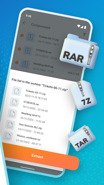 Скриншот приложения Zip Extractor — скриншот 2