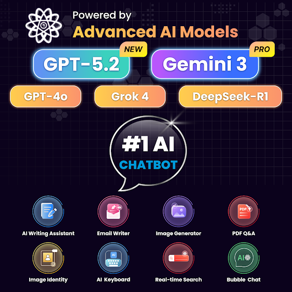 Скриншот приложения AI Chat : Chatbot & Assistant — скриншот 1