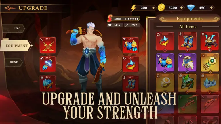 Скриншот приложения God Rivals: RPG Roguelike — скриншот 2