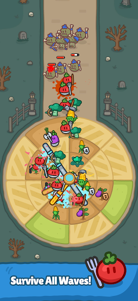 Скриншот приложения Harvest King: Farm TD Strategy — скриншот 2