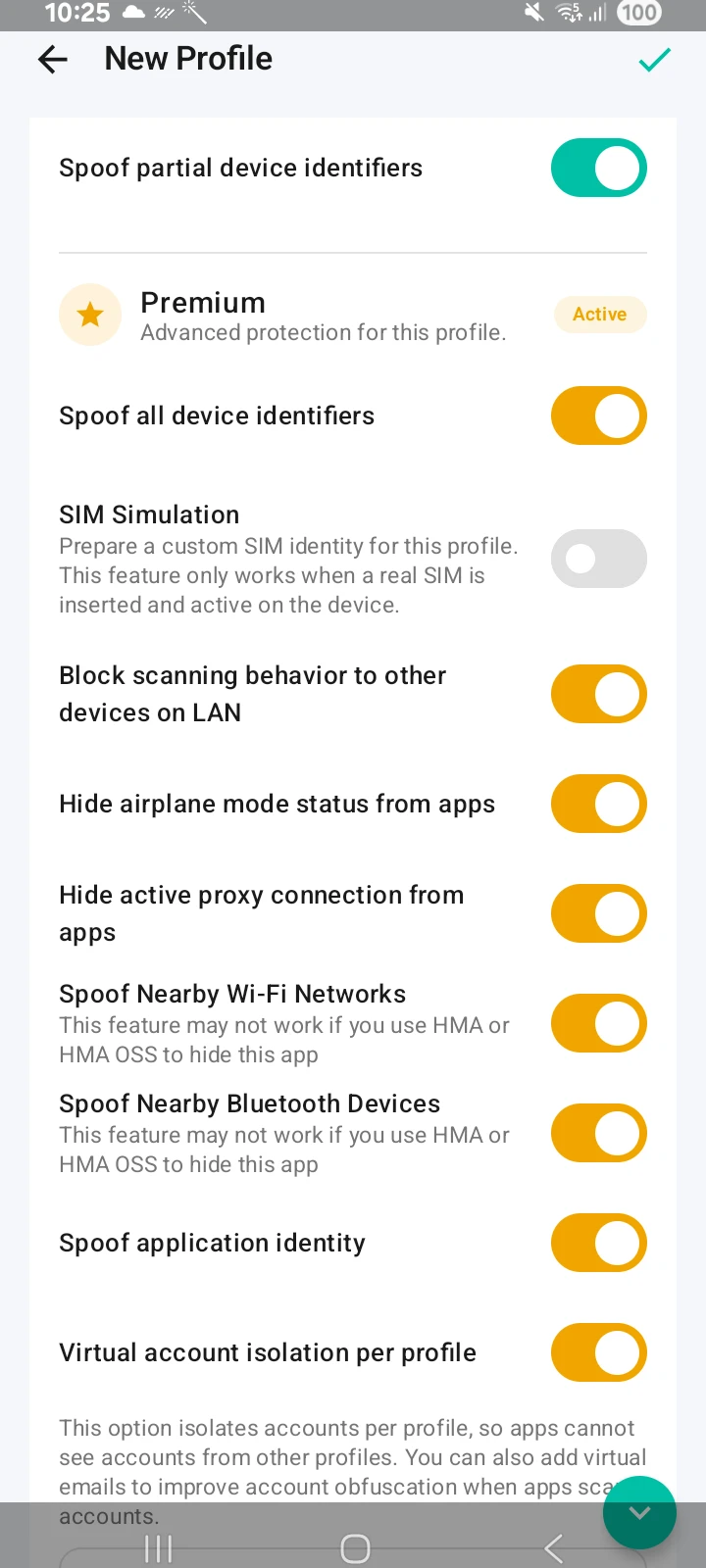 Скриншот приложения Hide My Android — скриншот 2