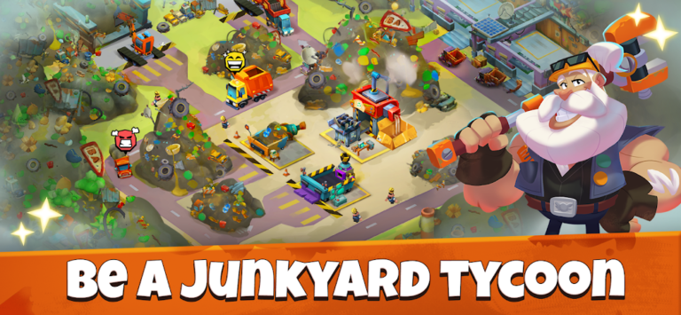 Скриншот приложения Idle Junkyard Tycoon: Be Rich! — скриншот 1