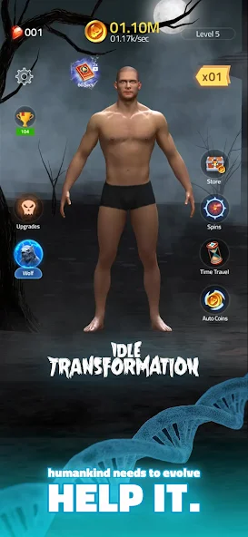 Скриншот приложения Idle Transformation — скриншот 1