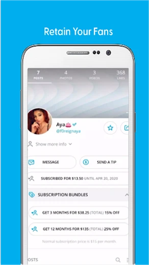 Скриншот приложения OnlyFans — скриншот 1