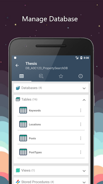 Скриншот приложения RemoDB SQL Client MySQL, MsSQL — скриншот 2