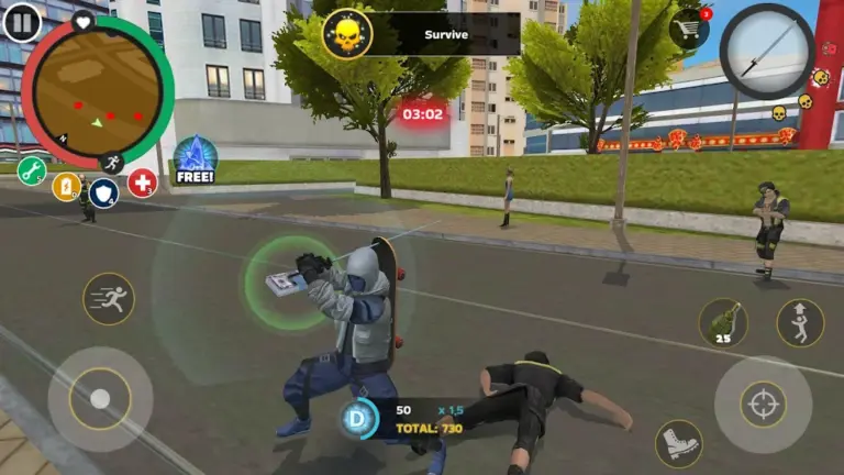 Скриншот приложения Rope Hero: Mafia City Wars — скриншот 1