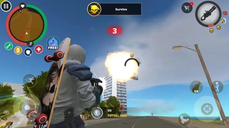 Скриншот приложения Rope Hero: Mafia City Wars — скриншот 2