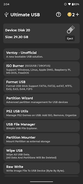 Скриншот приложения Ultimate USB — скриншот 1