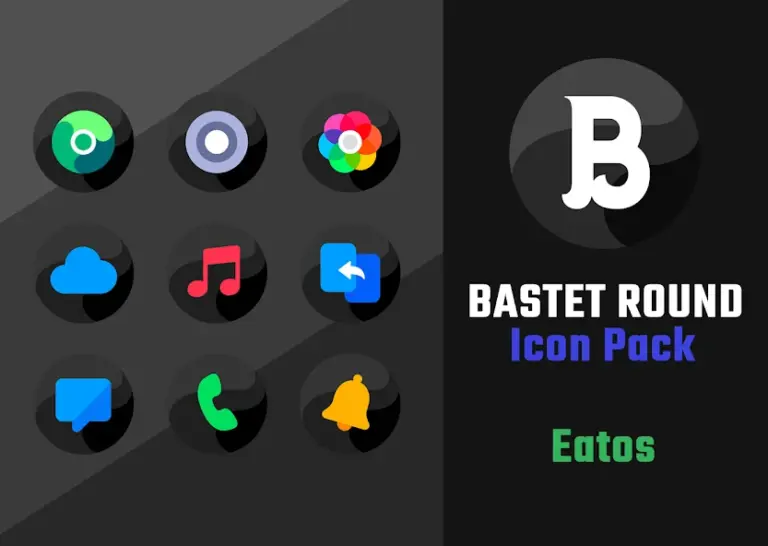 Скриншот приложения Bastet - Icon Pack (Round) — скриншот 1