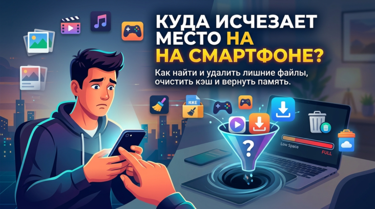 Куда исчезает место на смартфоне, даже если вы почти ничего не скачиваете