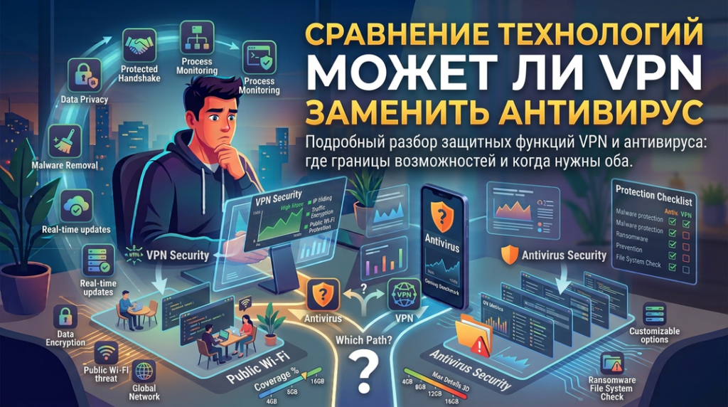 Может ли VPN заменить антивирус