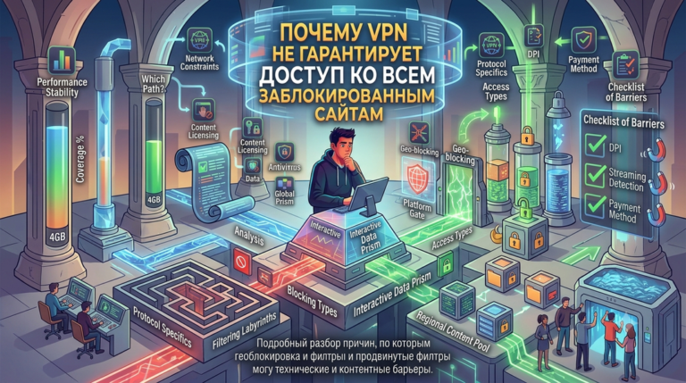 Почему VPN не гарантирует доступ ко всем заблокированным сайтам